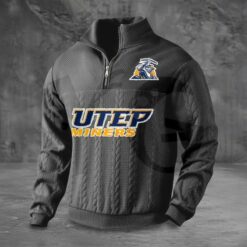 UTEP Miners PREMIUM Half Zip Sweater 3