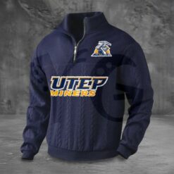 UTEP Miners PREMIUM Half Zip Sweater 5
