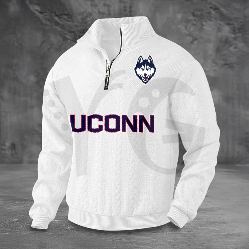 Uconn Huskies PREMIUM Half-Zip Sweater Uconn Huskies PREMIUM Half-Zip Sweater