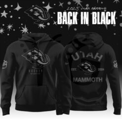 Utah Mammoth Black In Black Special Edition Hoodie