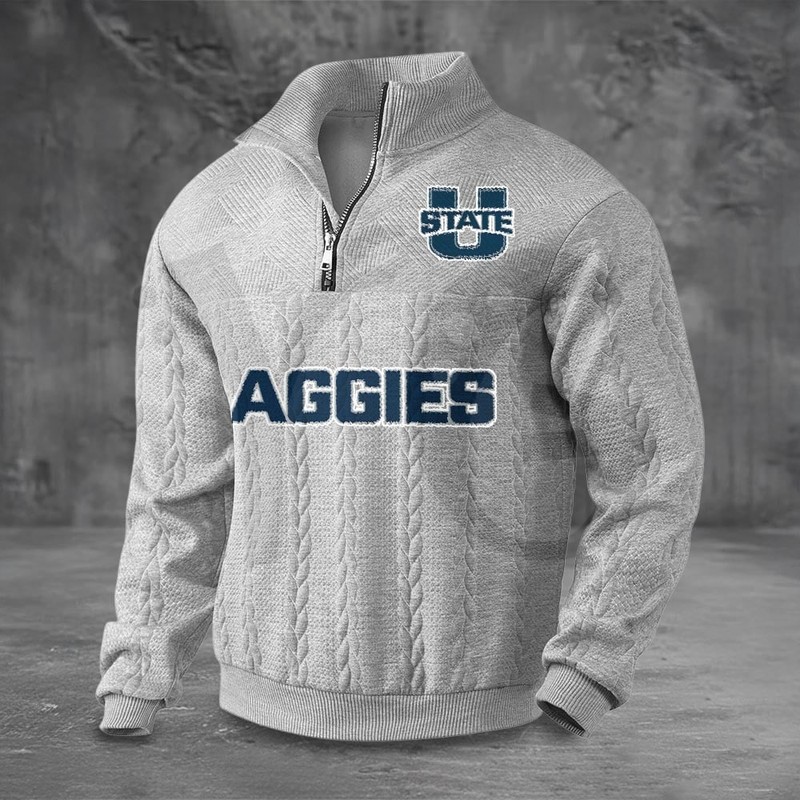 Utah State Aggies PREMIUM Half-Zip Sweater Utah State Aggies PREMIUM Half-Zip Sweater
