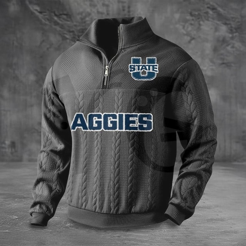 Utah State Aggies PREMIUM Half-Zip Sweater Utah State Aggies PREMIUM Half-Zip Sweater