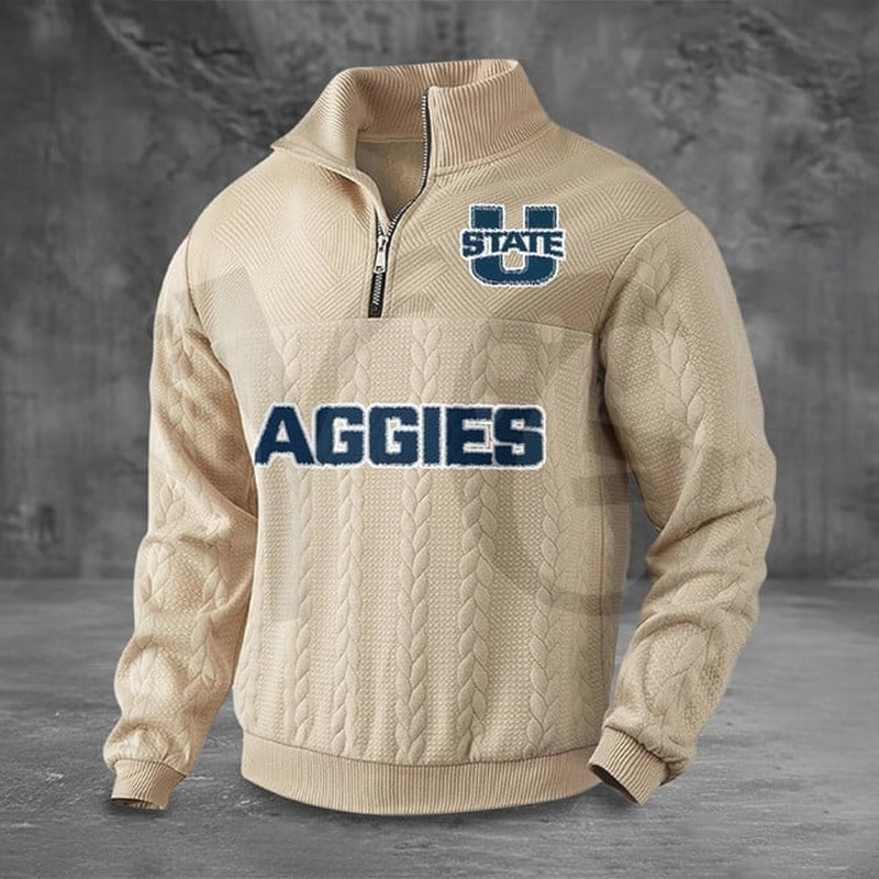 Utah State Aggies PREMIUM Half-Zip Sweater Utah State Aggies PREMIUM Half-Zip Sweater