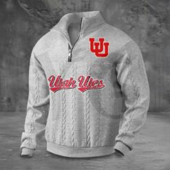 Utah Utes PREMIUM Half-Zip Sweater