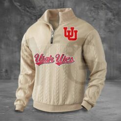 Utah Utes PREMIUM Half Zip Sweater 4