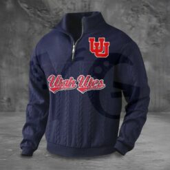 Utah Utes PREMIUM Half Zip Sweater 5