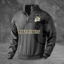 Wake Forest Demon Deacons PREMIUM Half Zip Sweater 3