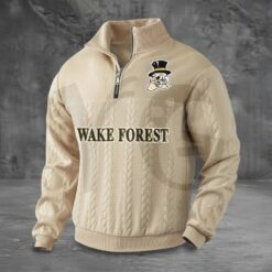 Wake Forest Demon Deacons PREMIUM Half Zip Sweater 4