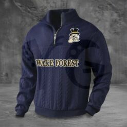 Wake Forest Demon Deacons PREMIUM Half Zip Sweater 5