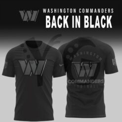 Washington Commanders 2025 Back In Black Limited Edition Shirt Collection 4