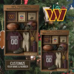 Washington Commanders NFL Football Locker Limited Edition Ornament Washington Commanders NFL Football Locker Limited Edition Ornament