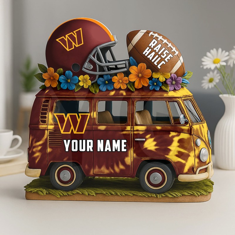Washington Commanders Van Bus Special Home Decor Gift Acrylic Plaque Washington Commanders Van Bus Special Home Decor Gift Acrylic Plaque