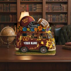 Washington Commanders Van Bus Special Home Decor Gift Acrylic Plaque