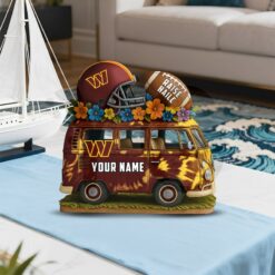 Washington Commanders Van Bus Special Home Decor Gift Acrylic Plaque 3