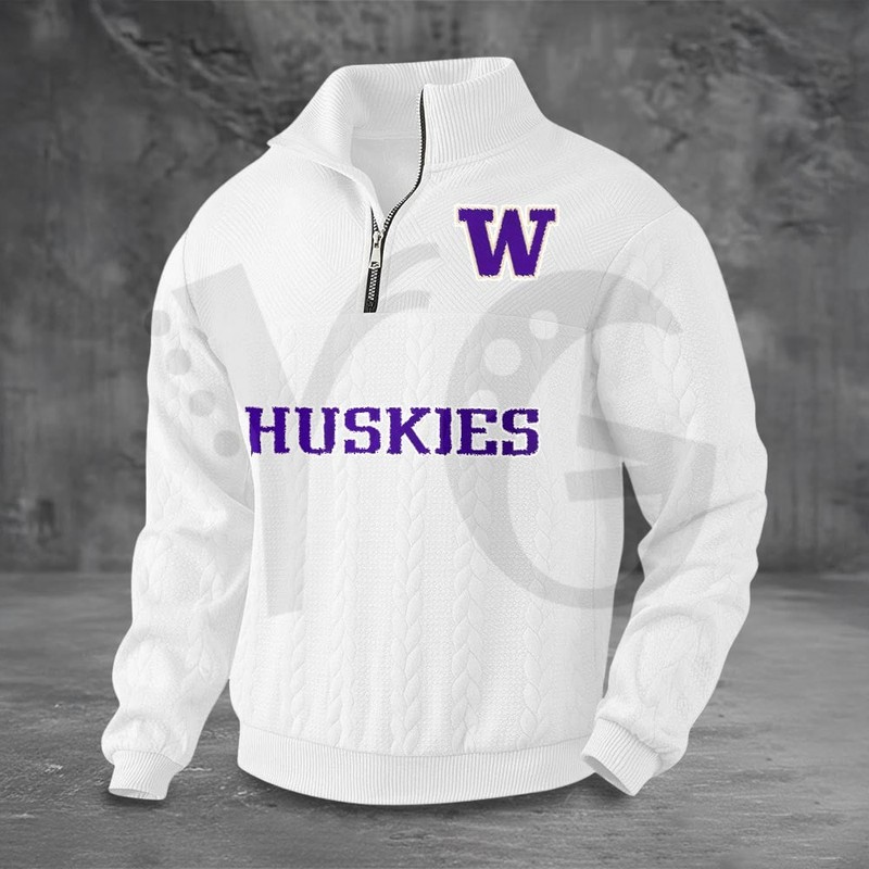Washington Huskies PREMIUM Half-Zip Sweater Washington Huskies PREMIUM Half-Zip Sweater