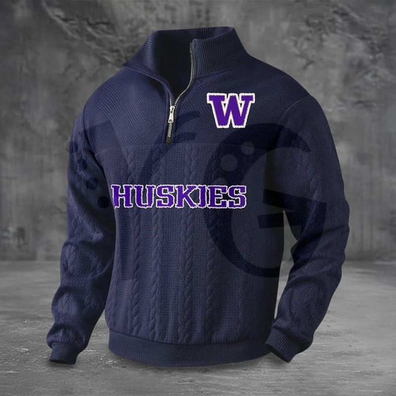 Washington Huskies PREMIUM Half-Zip Sweater Washington Huskies PREMIUM Half-Zip Sweater