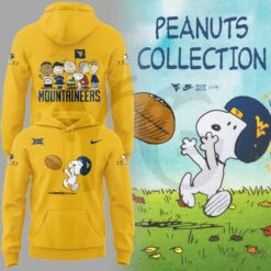 West Virginia Mountaineers x Peanuts and Snoopy Shirt Collection