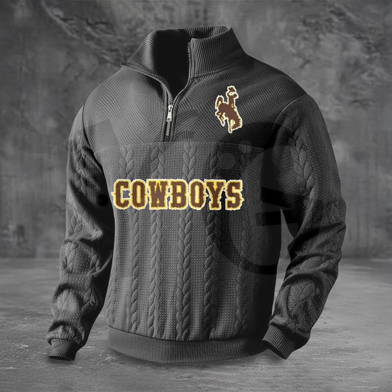 Wyoming Cowboys PREMIUM Half-Zip Sweater Wyoming Cowboys PREMIUM Half-Zip Sweater