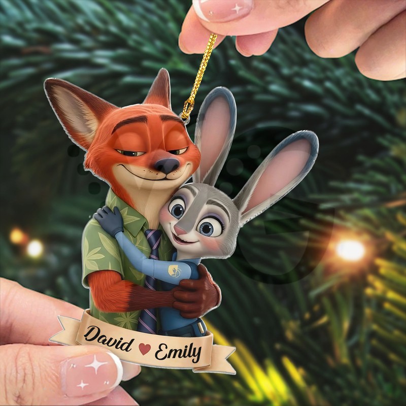 Zootopia 2 Special Couple Personalized Acrylic Ornament Zootopia 2 Special Couple Personalized Acrylic Ornament