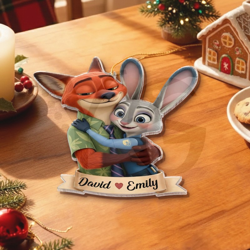 Zootopia 2 Special Couple Personalized Acrylic Ornament Zootopia 2 Special Couple Personalized Acrylic Ornament