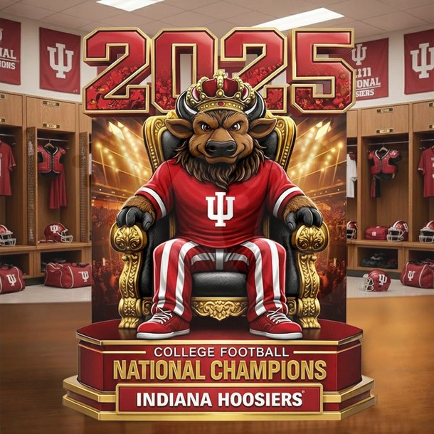 2026 CFP National Champions Indiana Hoosiers Acrylic Block Plaque 2026 CFP National Champions Indiana Hoosiers Acrylic Block Plaque