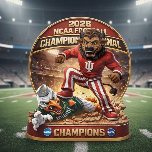 2026 CFP National Champions Indiana Hoosiers Acrylic Block Plaque 2026 CFP National Champions Indiana Hoosiers Acrylic Block Plaque