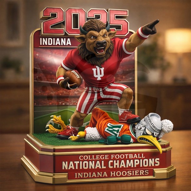 2026 CFP National Champions Indiana Hoosiers Acrylic Block Plaque 2026 CFP National Champions Indiana Hoosiers Acrylic Block Plaque