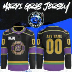 Biloxi Breakers Mardi Gras Limited Edition Hockey Jersey