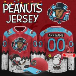 Bloomington Bison Peanuts Night Limited Edition Hockey Jersey