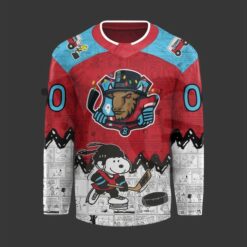 Bloomington Bison Peanuts Night Limited Edition Hockey Jersey