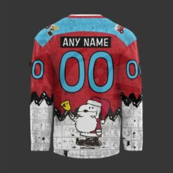 Bloomington Bison Peanuts Night Limited Edition Hockey Jersey 3