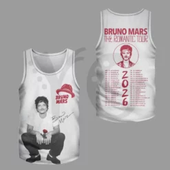 Bruno Mars The Romantic Tour Merch Collection Tank Top