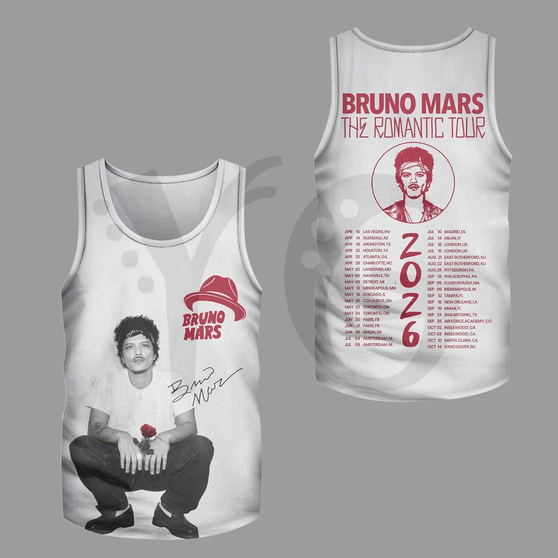 Bruno Mars The Romantic Tour Merch Collection Bruno Mars The Romantic Tour Merch Collection