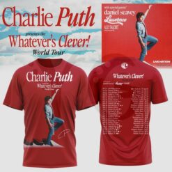 Charlie Puth Whatever’s Clever World Tour Merch Collection Charlie Puth Whatever’s Clever World Tour Merch Collection