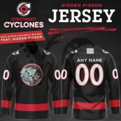 Cincinnati Cyclones Hidden Pigeon Limited Edition Hockey Jersey