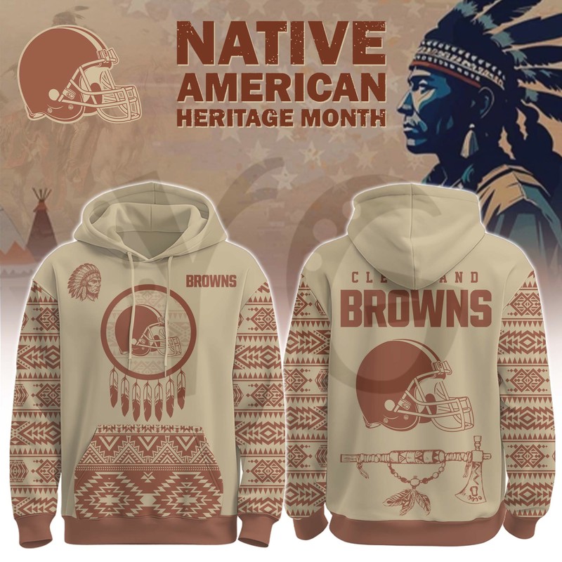 Cleveland Browns Native American Heritage Month Special Edition Hoodie Cleveland Browns Native American Heritage Month Special Edition Hoodie