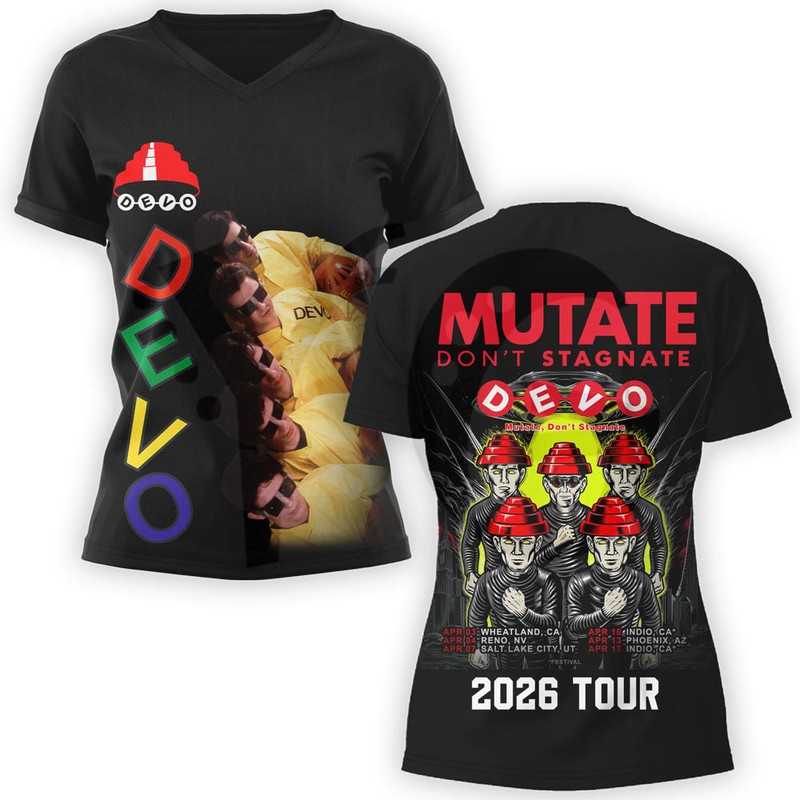 DEVO Mutate, Don’t Stagnate 2026 Tour Merch Collection DEVO Mutate, Don’t Stagnate 2026 Tour Merch Collection