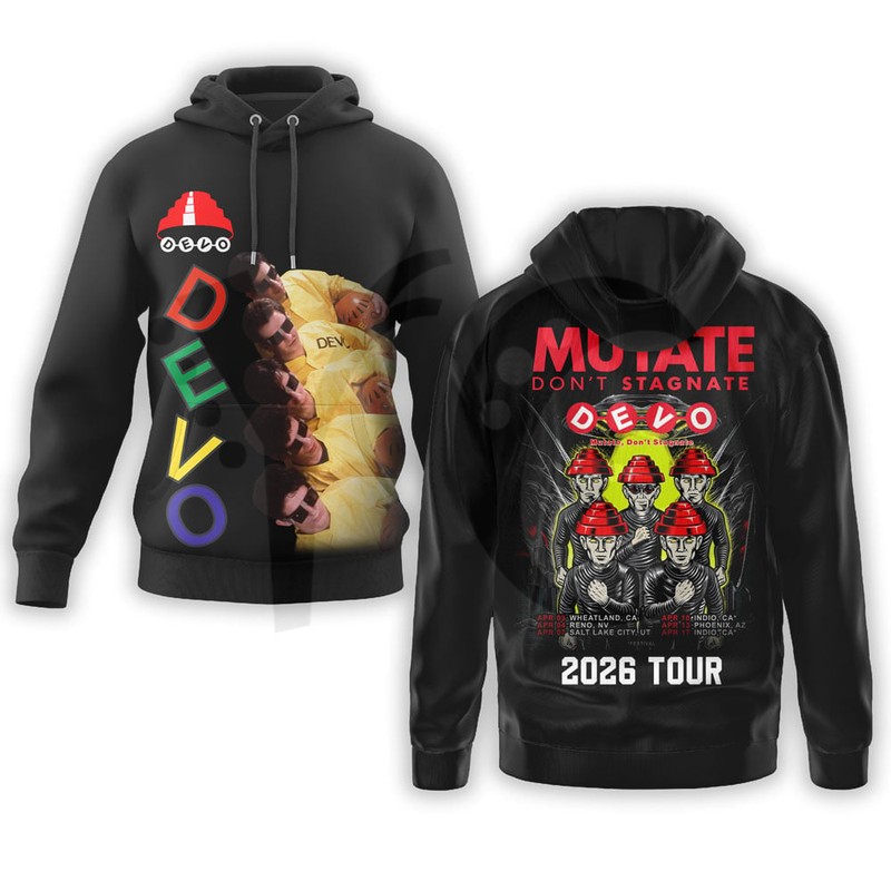 DEVO Mutate, Don’t Stagnate 2026 Tour Merch Collection DEVO Mutate, Don’t Stagnate 2026 Tour Merch Collection