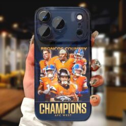 Denver Broncos 2025 AFC West Champions Phone Case