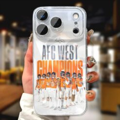 Denver Broncos 2025 AFC West Champions Phone Case 3