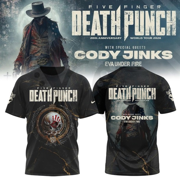 Five Finger Death Punch 20th Anniversary World Tour Merchandise Five Finger Death Punch 20th Anniversary World Tour Merchandise