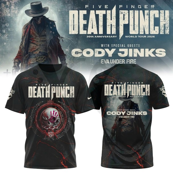 Five Finger Death Punch 20th Anniversary World Tour Merchandise Five Finger Death Punch 20th Anniversary World Tour Merchandise