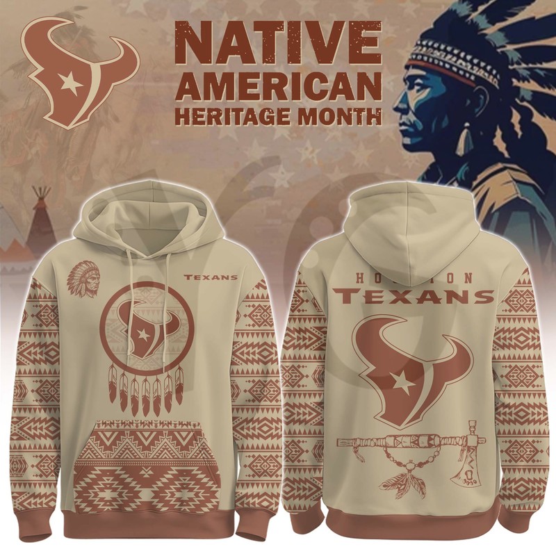 Houston Texans Native American Heritage Month Special Edition Hoodie Houston Texans Native American Heritage Month Special Edition Hoodie