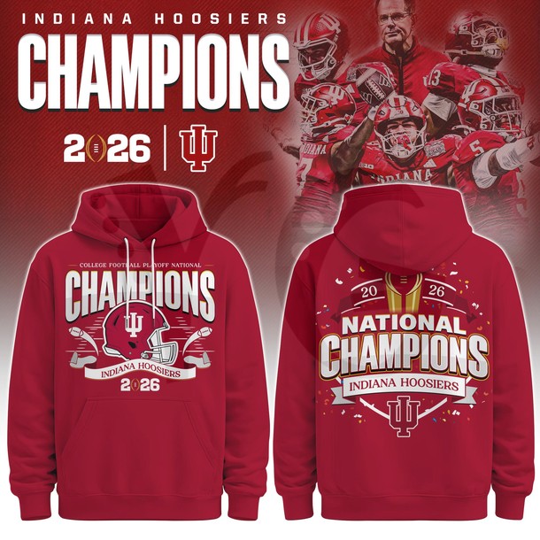Indiana Hoosiers 2026 CFP Champions Merch Indiana Hoosiers 2026 CFP Champions Merch