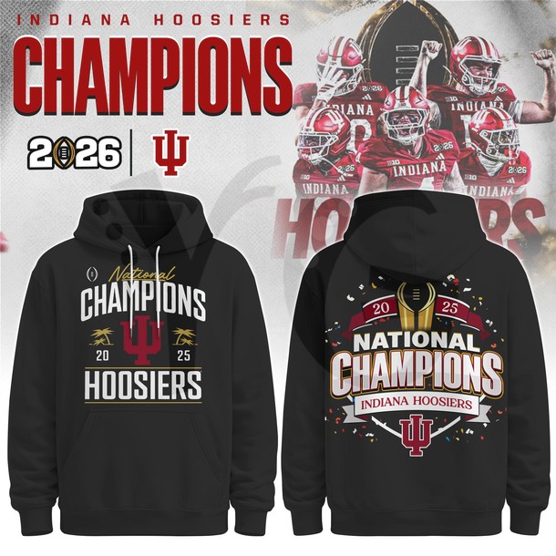 Indiana Hoosiers 2026 CFP National Champions Black Collection Indiana Hoosiers 2026 CFP National Champions Black Collection