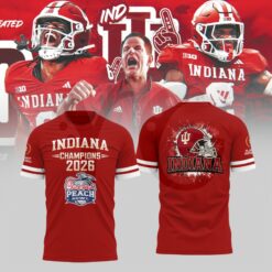 Indiana Hoosiers Chick-fil-A Peach Bowl Champions Shirt Collection Indiana Hoosiers Chick-fil-A Peach Bowl Champions Shirt Collection