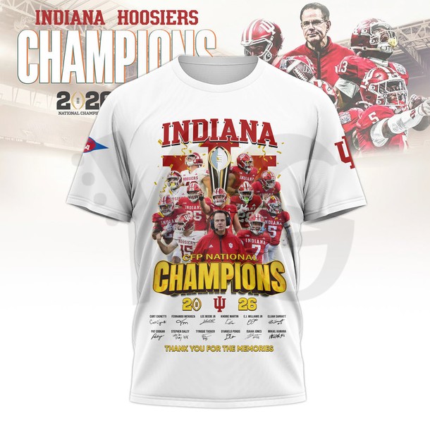 Indiana Hoosiers Football 2026 CFP National Champions Merch Collection Indiana Hoosiers Football 2026 CFP National Champions Merch Collection
