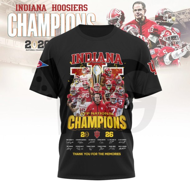 Indiana Hoosiers Football 2026 CFP National Champions Merch Collection Indiana Hoosiers Football 2026 CFP National Champions Merch Collection