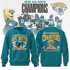 Jacksonville Jaguars 2025 AFC South Champions Clothing Collection
