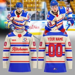 Kitchener Rangers WARMUPS RTown Special Edition Hockey Jersey